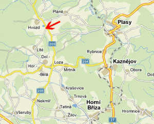 Mapka okolí