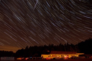 Bolid nad astronomickým praktikem, Bažantnice, Plzeň - sever